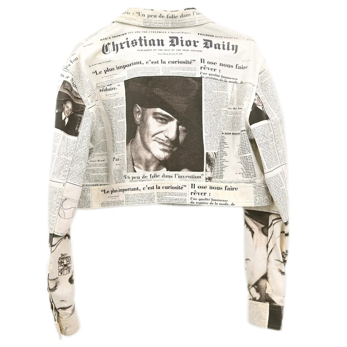 Christian Dior Fall 2000 Newspaper Jacket White – AMORE