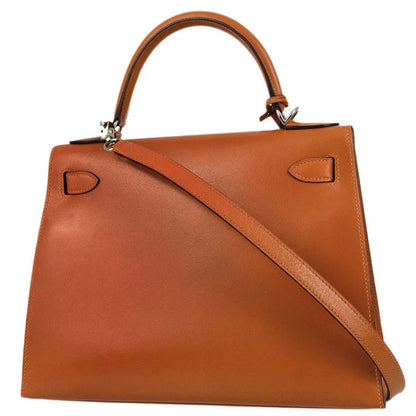 Hermes * 2004 Orange Box Calf Kelly 28 Sellier