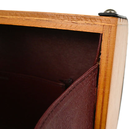Chanel 1994-1996 Brown Black Wood Vanity Handbag Box