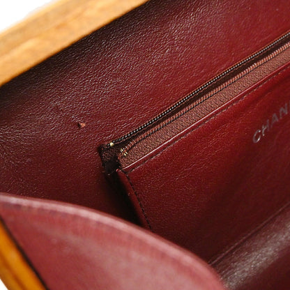 Chanel 1994-1996 Brown Black Wood Vanity Handbag Box