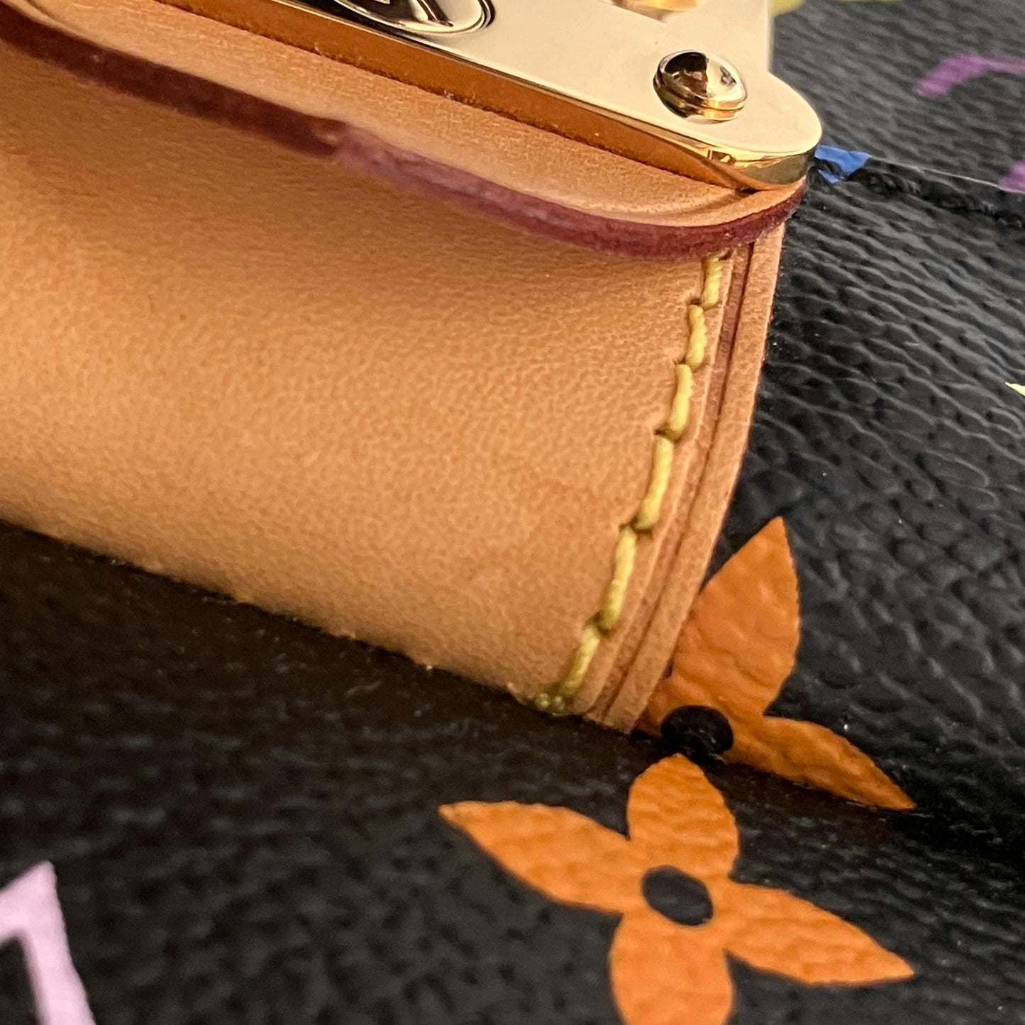 Louis Vuitton 2010 Black Monogram Multicolor Speedy 30 Handbag M92642