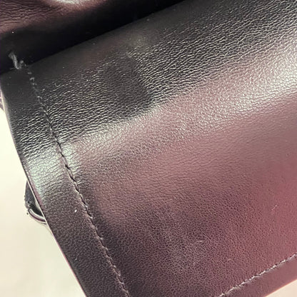 Chanel 2016-2017 Black Satin Airline Medium Classic Double Flap Shoulder Bag