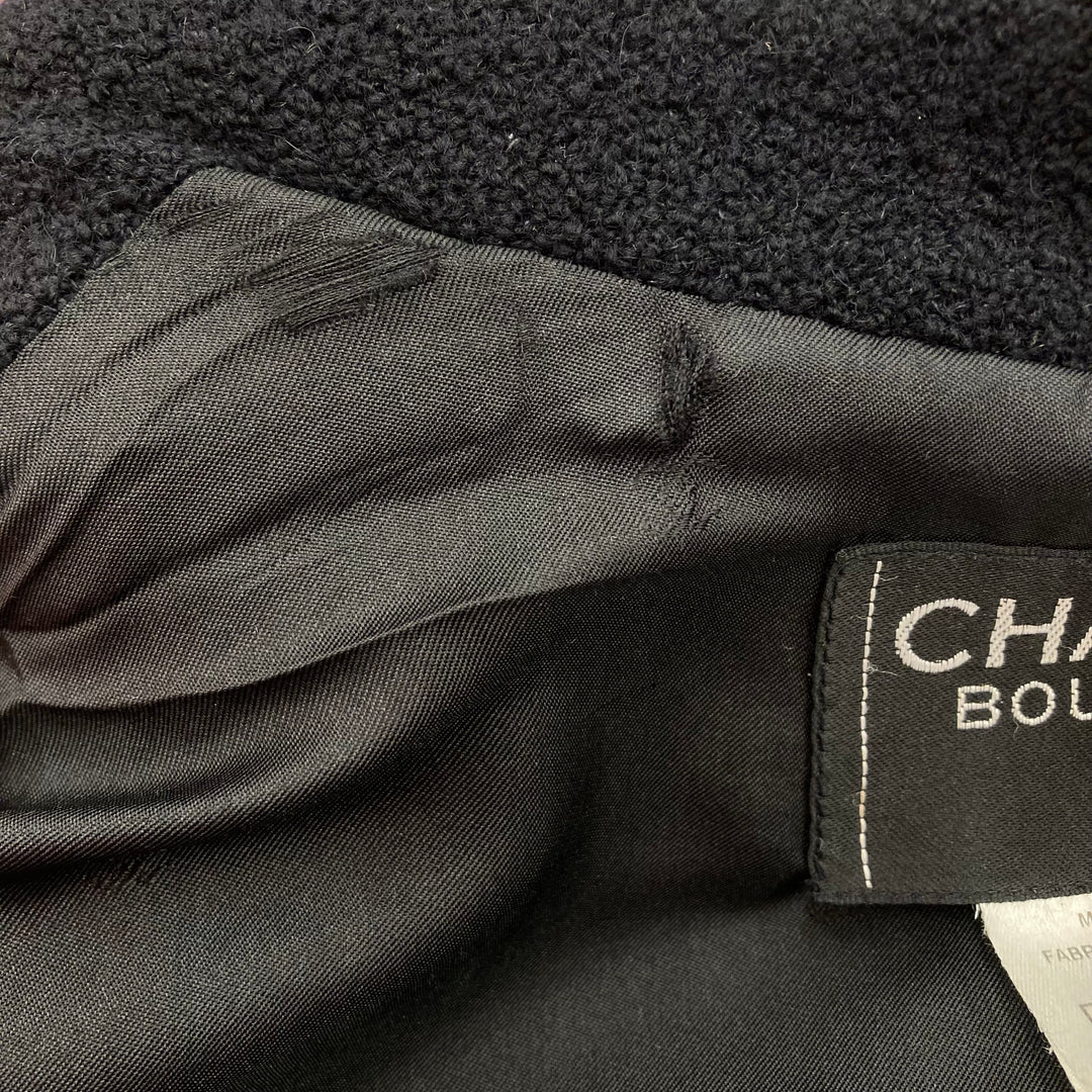 Chanel Single Breasted Jacket Black 98P #38 – AMORE Vintage
