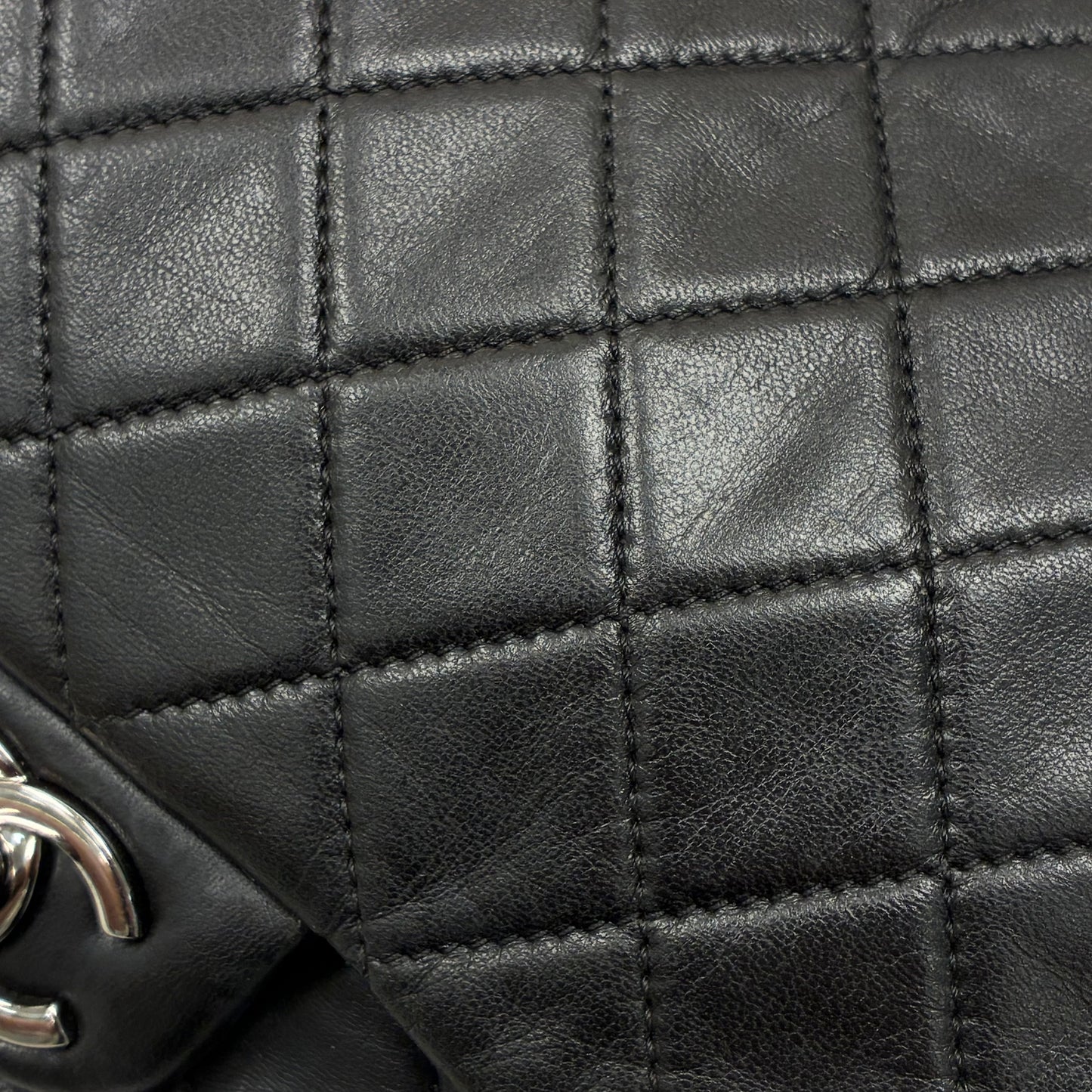 Chanel 2012-2013 Black Lambskin Large Hula Hoop Handbag