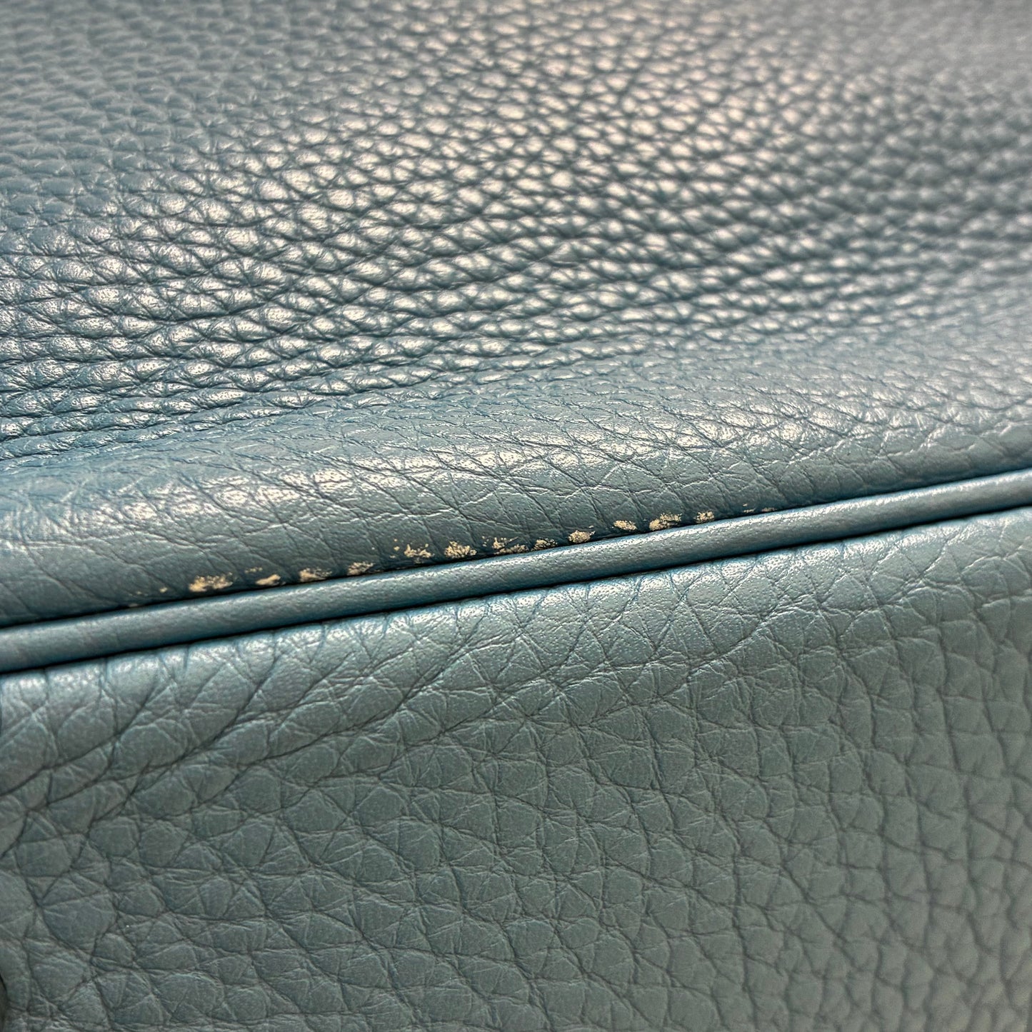 Hermes Blue Jean Taurillon Clemence Lindy 34 Shoulder Bag