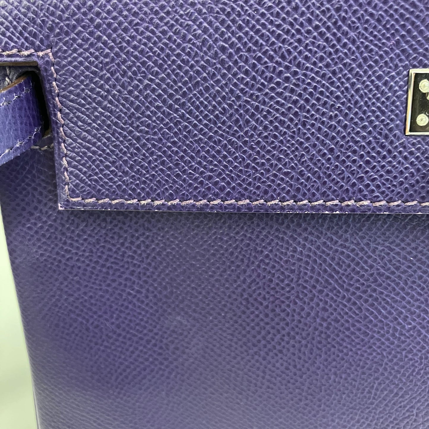 Hermes 2010 Violet Epsom Kelly 25 Retourne