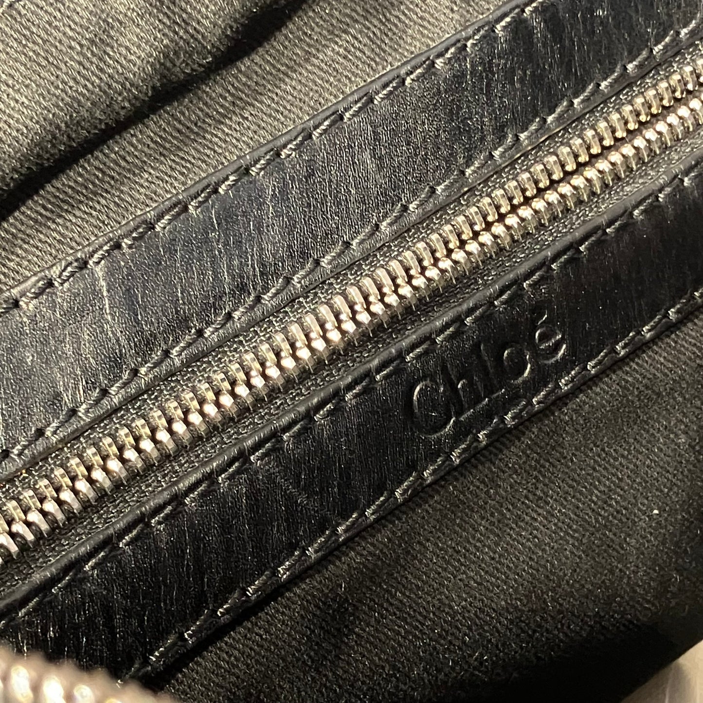 Chloe Black Leather Kerala Handbag