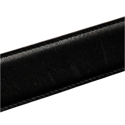 Hermes Black Box Calf Constance Reversible Belt #68 Small Good