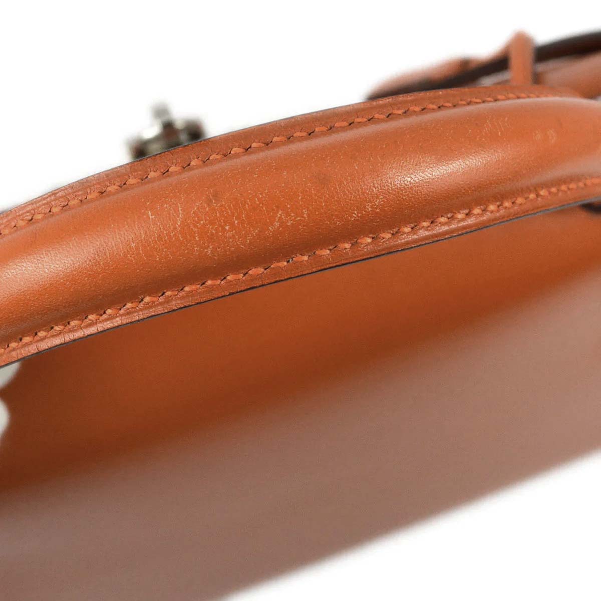 Hermes * 2004 Orange Box Calf Kelly 28 Sellier