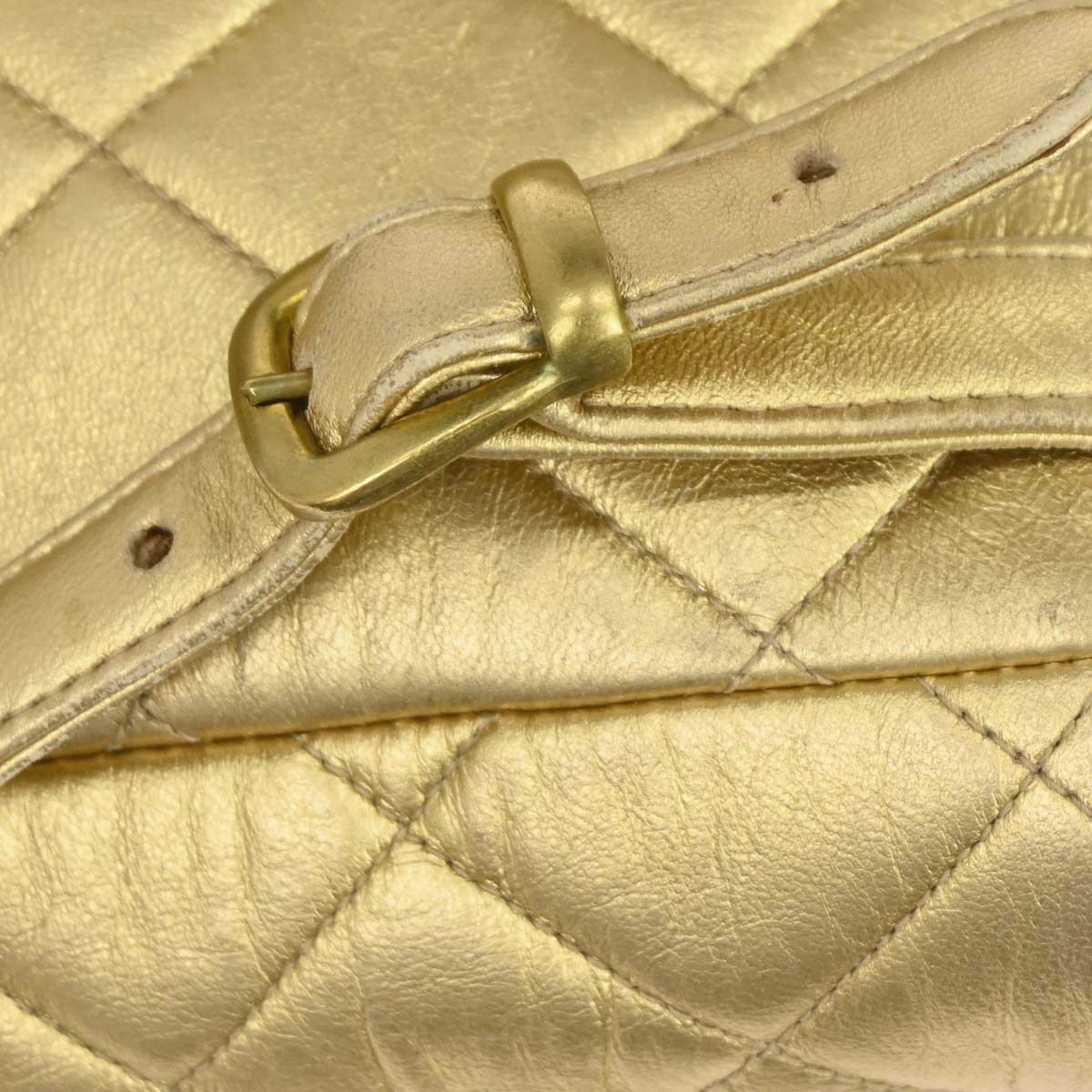 Chanel Gold Lambskin Duma Backpack Small