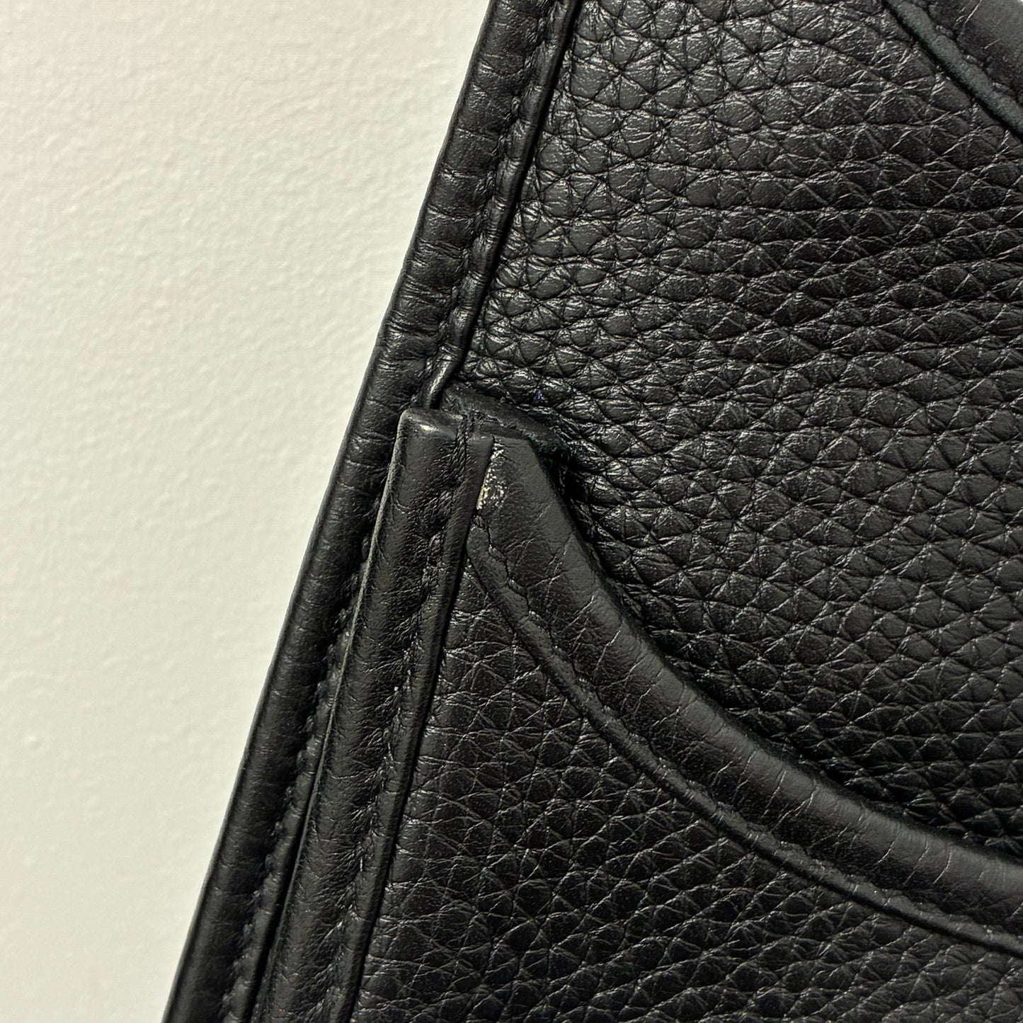 Hermes 2017 Black Taurillon Clemence Evelyne 3 29 PM Shoulder Bag