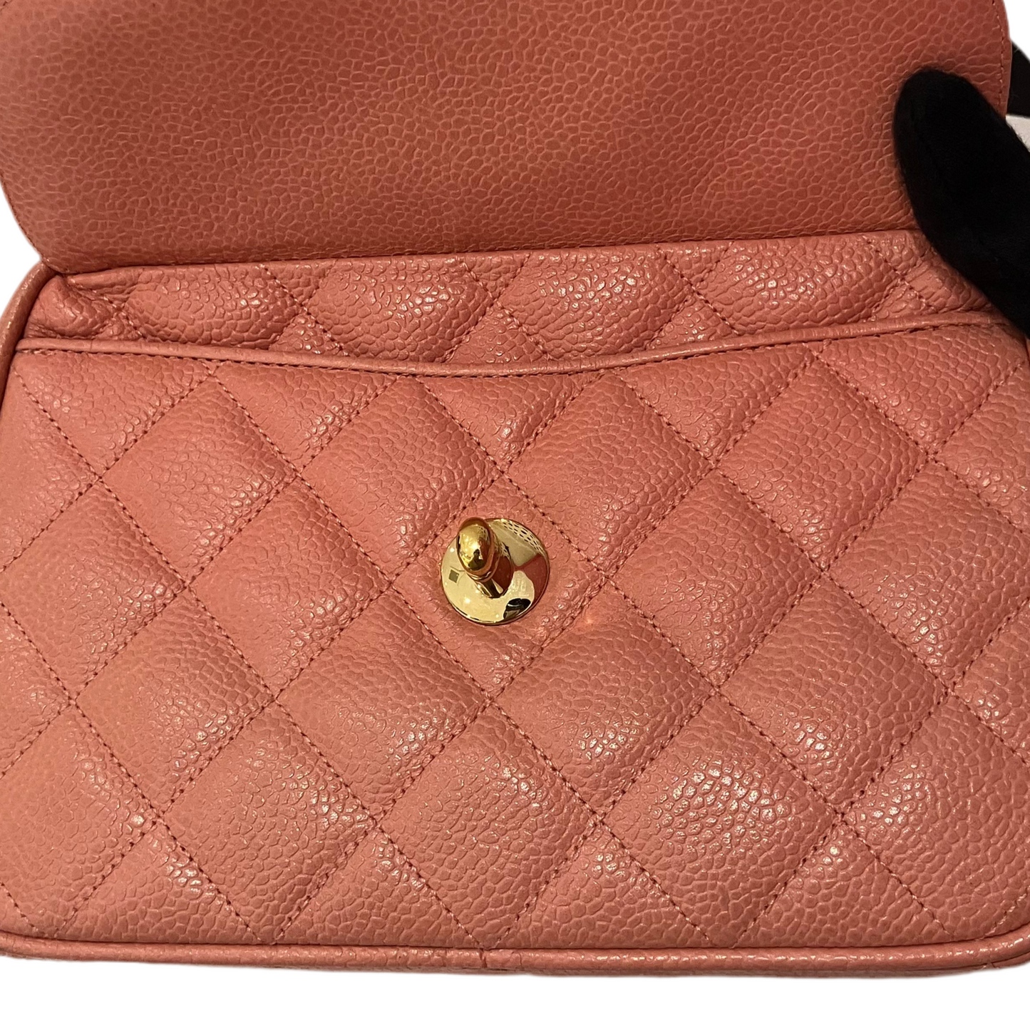 Chanel 1991-1994 Pink Caviar Camera Bag Mini