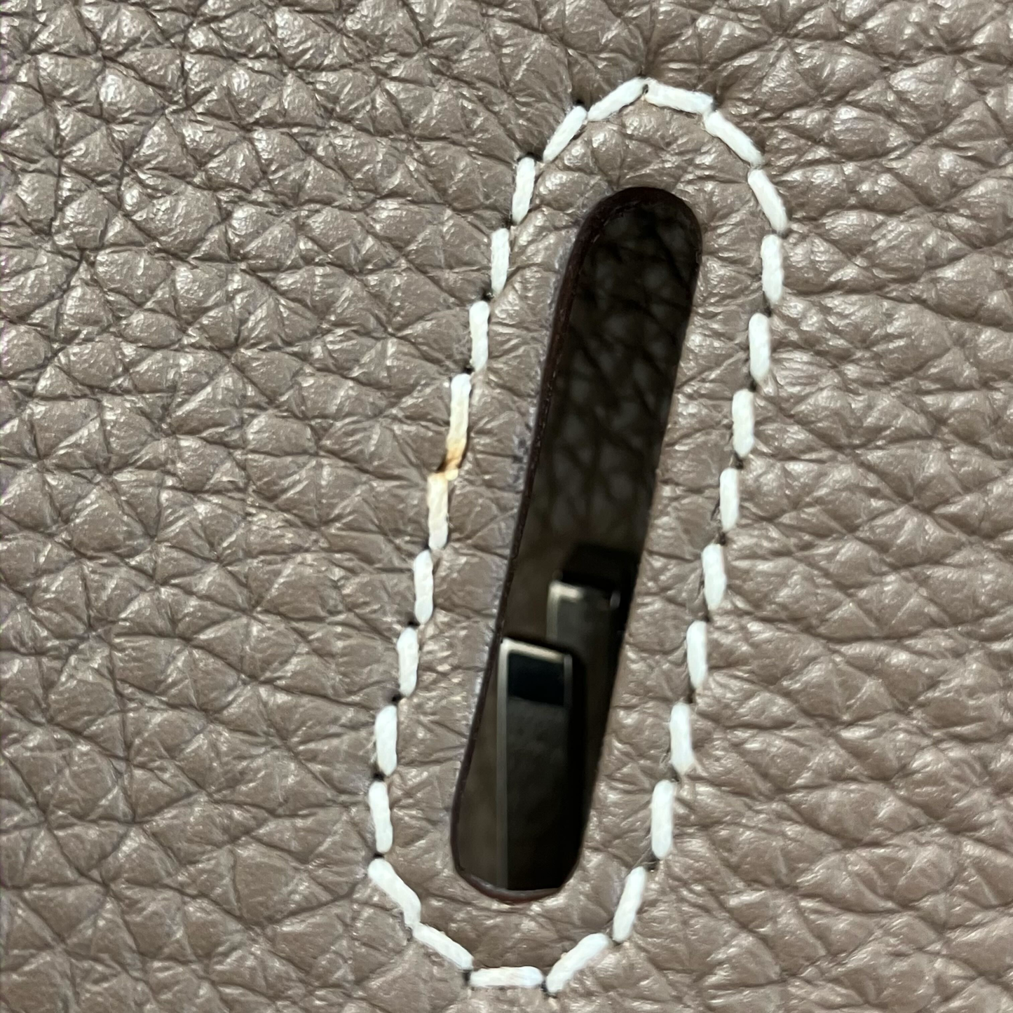 Hermes Etoupe Gray Togo Birkin 35 Handbag