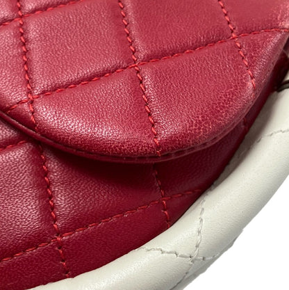 Chanel 2013-2014 Red Lambskin Small Hula Hoop Handbag