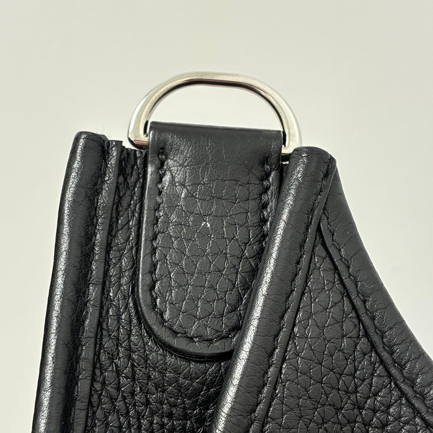 Hermes 2017 Black Taurillon Clemence Evelyne 3 29 PM Shoulder Bag