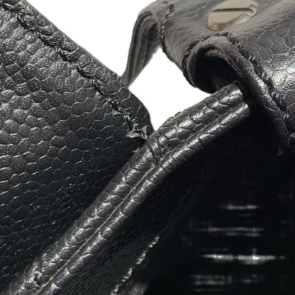 Chanel 2005-2006 Black Caviar Skin Mademoiselle Lock Handbag