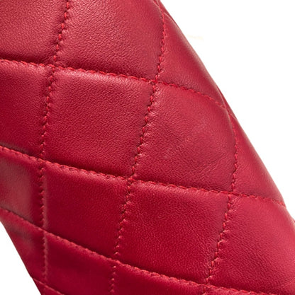 Chanel 2013-2014 Red Lambskin Medium Hula Hoop Handbag