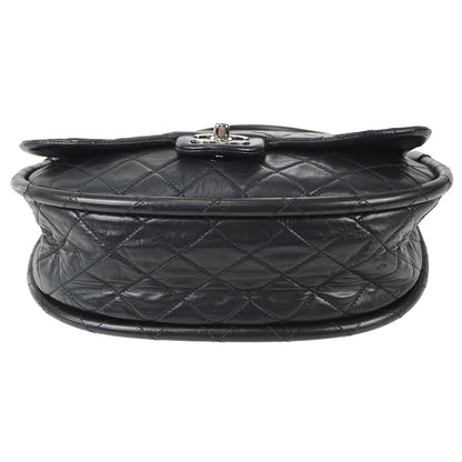 Chanel 2013-2014 Black Lambskin Large Hula Hoop Handbag