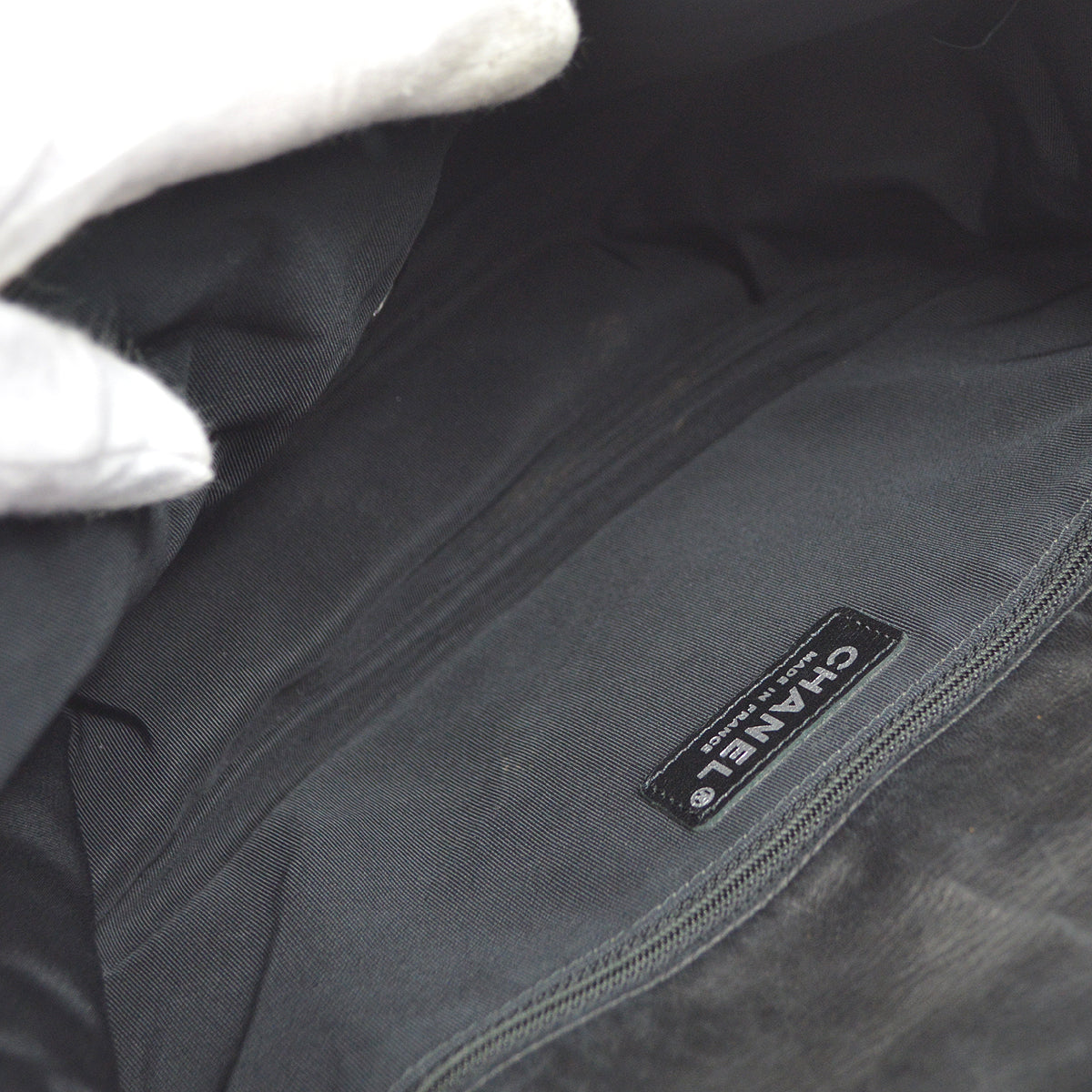 Chanel 2013-2014 Black Lambskin Large Hula Hoop Handbag