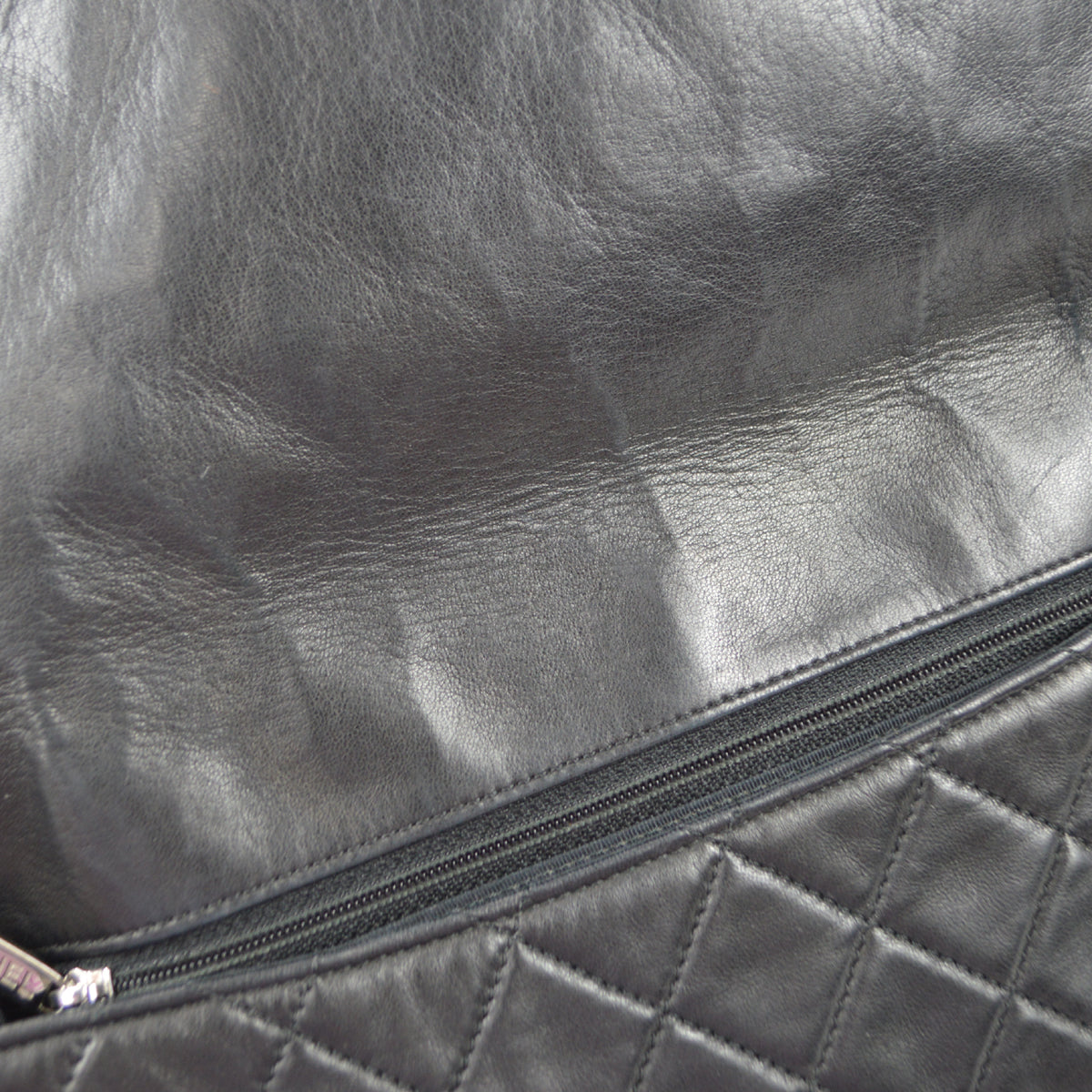 Chanel 2013-2014 Black Lambskin Large Hula Hoop Handbag