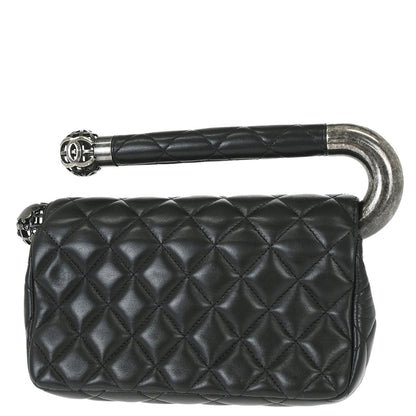 Chanel Black Lambskin Around the World Handbag