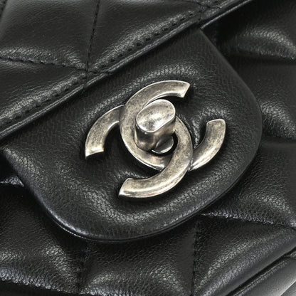 Chanel Black Lambskin Around the World Handbag