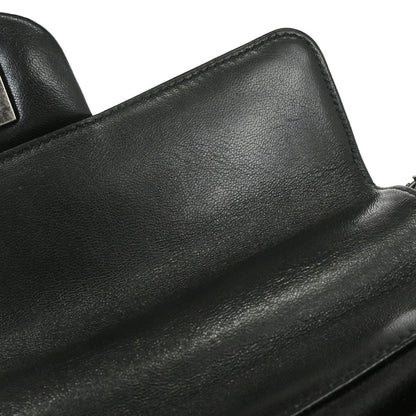 Chanel Black Lambskin Around the World Handbag