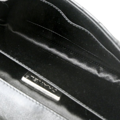 Chanel Black Lambskin Around the World Handbag