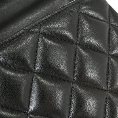 Chanel Black Lambskin Around the World Handbag