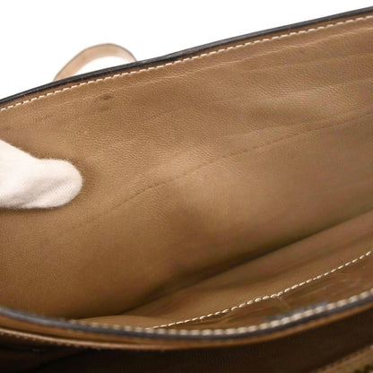 Hermes * Beige Crocodile Lydie Clutch Shoulder Bag