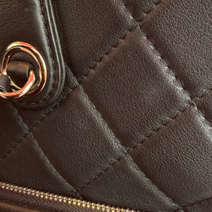 Chanel 2019 Black Lambskin Ultra Pocket Shopping Tote 2way Shoulder Handbag