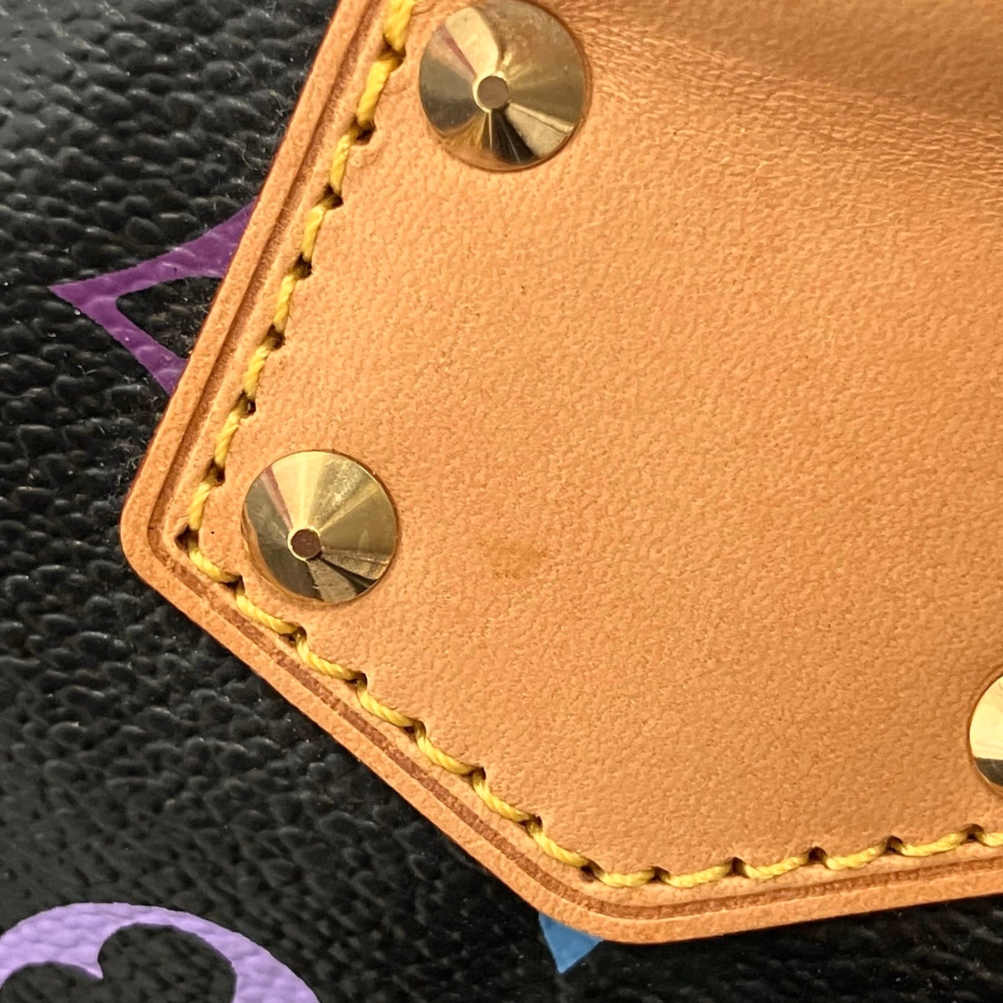 Louis Vuitton 2010 Black Monogram Multicolor Speedy 30 Handbag M92642