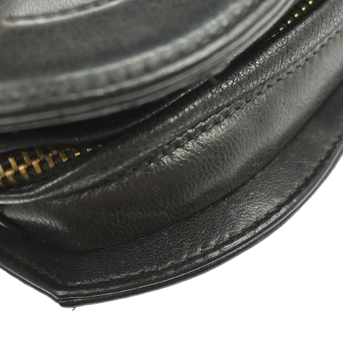 Chanel 1989-1991 Black Lambskin Jumbo CC Tassel Single Chain Shoulder Bag