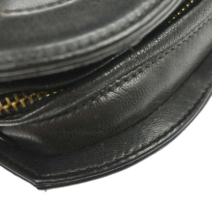Chanel 1989-1991 Black Lambskin Jumbo CC Tassel Single Chain Shoulder Bag