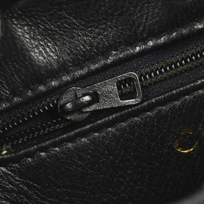 Chanel 1989-1991 Black Lambskin Jumbo CC Tassel Single Chain Shoulder Bag