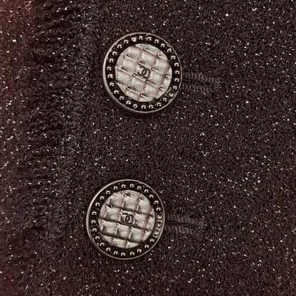 Chanel 2003 Single Breasted Jacket Black #34