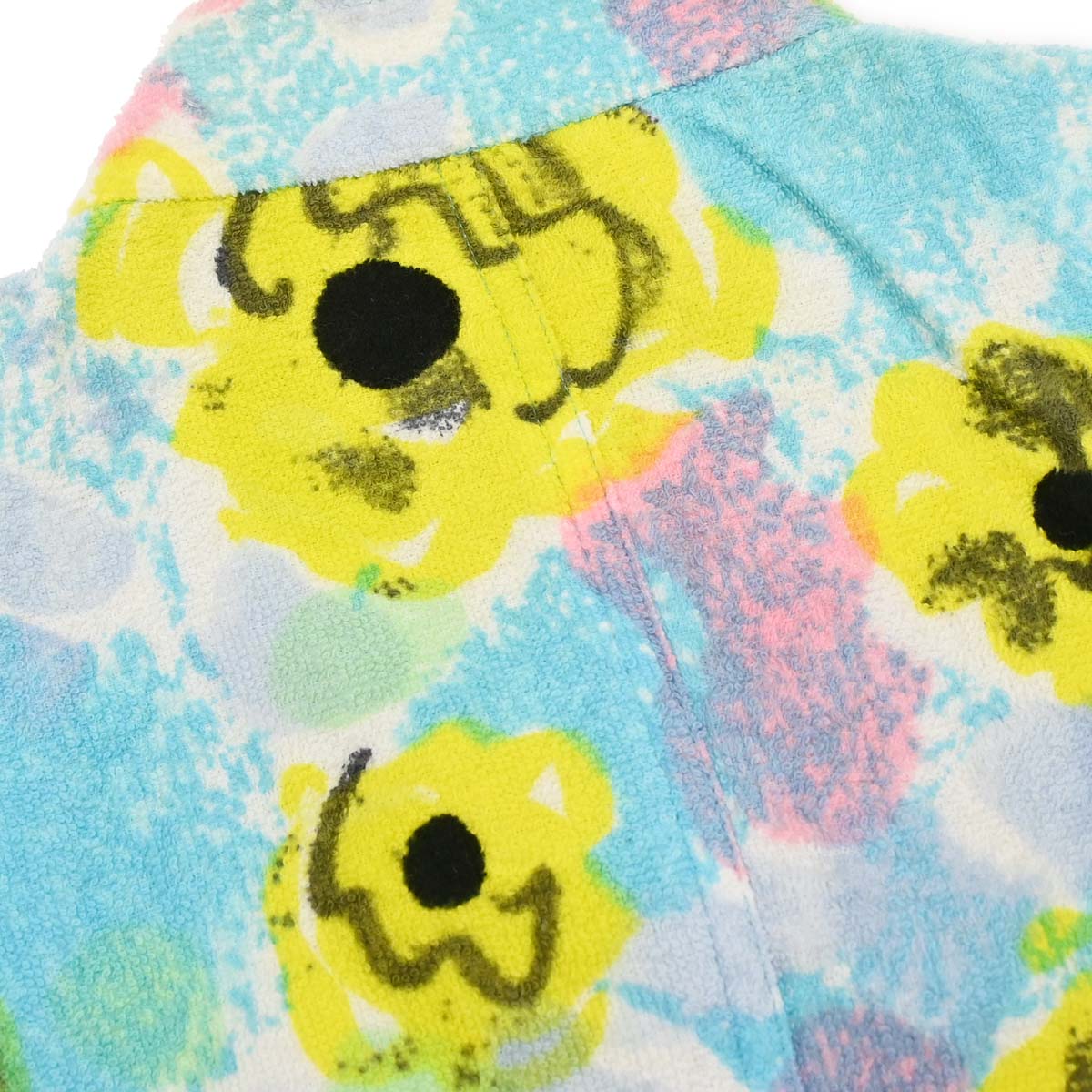 Chanel Flower Pattern Sleeveless Vest Jacket Light Blue Cotton