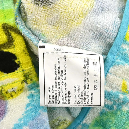 Chanel Flower Pattern Sleeveless Vest Jacket Light Blue Cotton