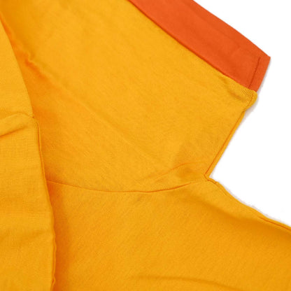 Yves Saint Laurent Logos Round Neck Short Sleeve Top Yellow #150