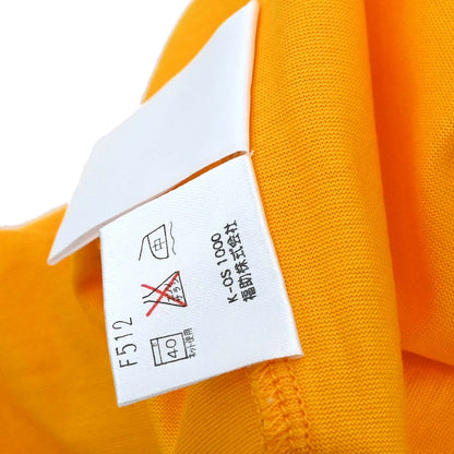 Yves Saint Laurent Logos Round Neck Short Sleeve Top Yellow #150