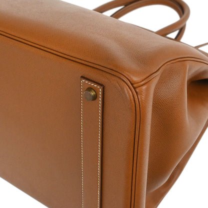 Hermes Gold Courchevel Birkin 40 Handbag