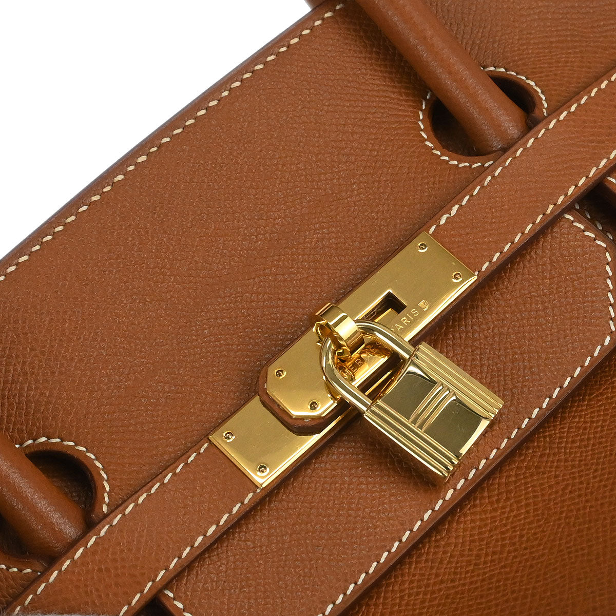 Hermes Gold Courchevel Birkin 40 Handbag