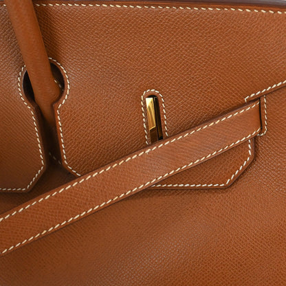Hermes Gold Courchevel Birkin 40 Handbag