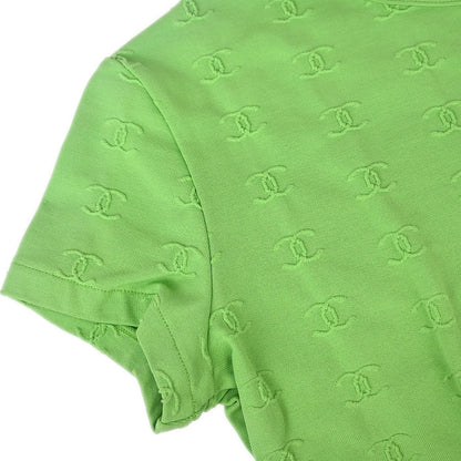 Chanel 1997 Cropped T-shirt Top Green #40
