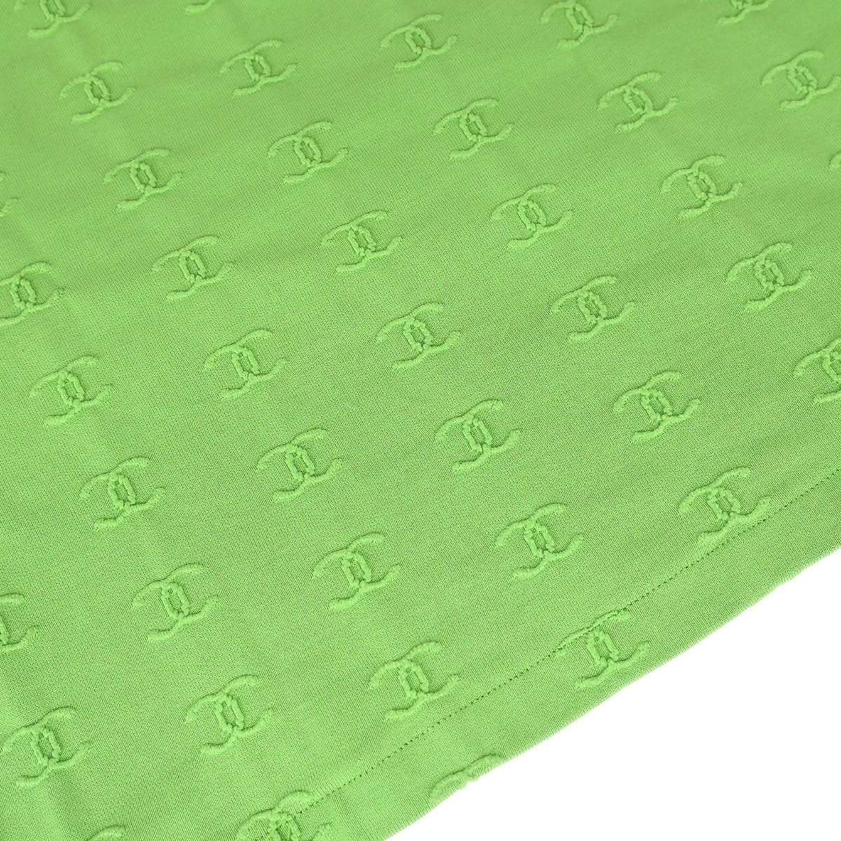 Chanel 1997 Cropped T-shirt Top Green #40