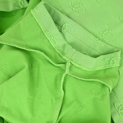 Chanel 1997 Cropped T-shirt Top Green #40