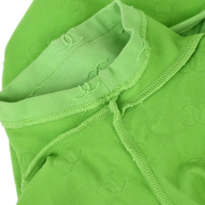 Chanel 1997 Cropped T-shirt Top Green #40