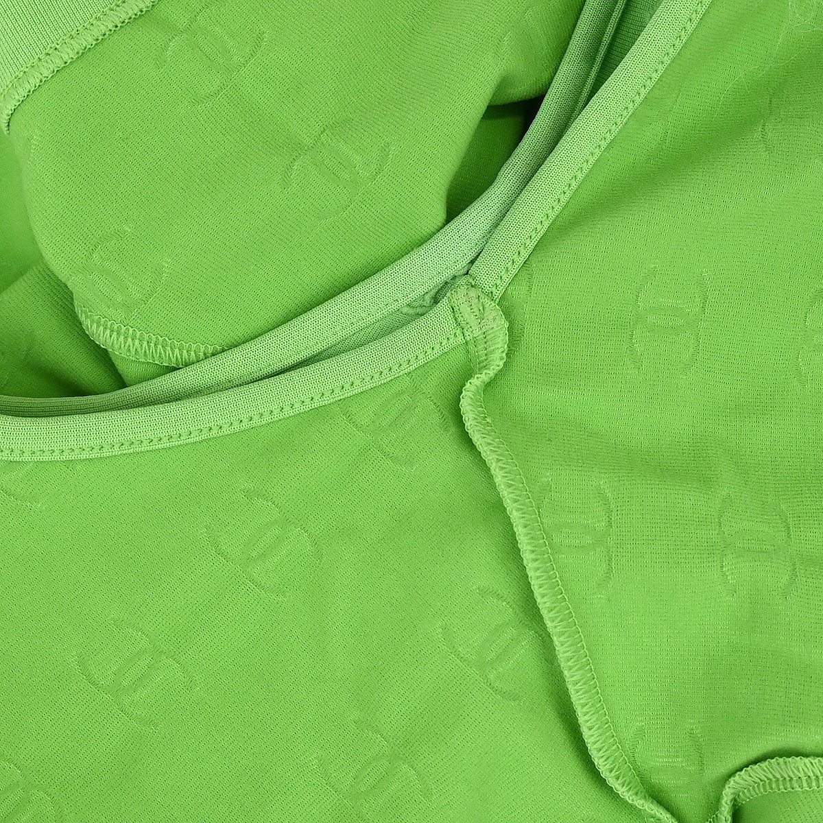 Chanel 1997 Cropped T-shirt Top Green #40