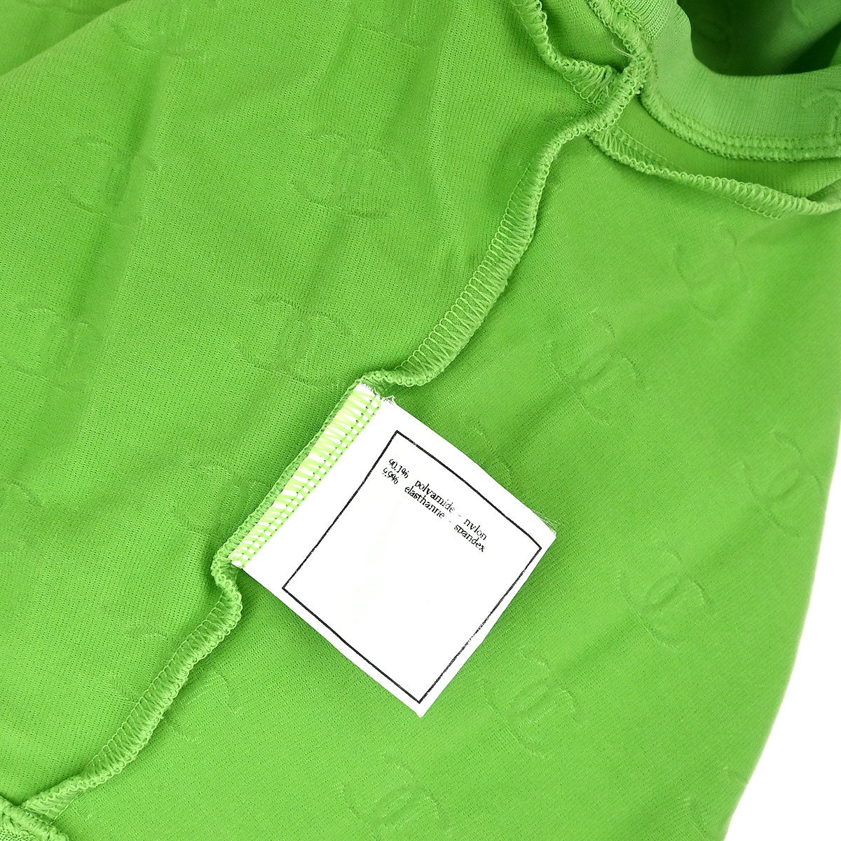 Chanel 1997 Cropped T-shirt Top Green #40