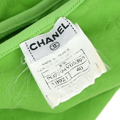 Chanel 1997 Cropped T-shirt Top Green #40